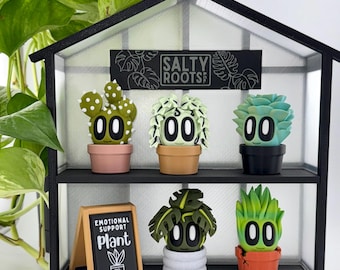 Emotional Support Plants – Small Plant Characters | 5 Styles + Custom Pot Options