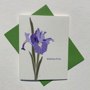 Biglietto "Pensando a te" - Iris