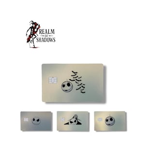 Spooky Skellington Halloween Credit Card Sticker Cover Vinyl Card Skins