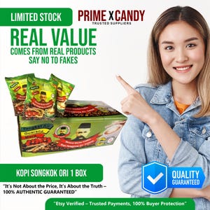 Premium Herbal Coffee Blend – Kopi Songkok Ori – Rich & Aromatic Flavor – Gift Box Sachets