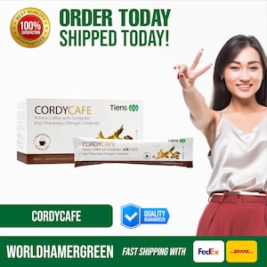 Cordyceps Herbal Coffee – Premium Instant Coffee Blend | 20 Sachets Box