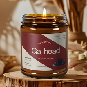 Go Ahead (Ga Head) Candle, Philly Accent Gift, Funny Philadelphia Decor, Cozy Fall Candle, PA Local Candle, Philadelphia Housewarming Gift