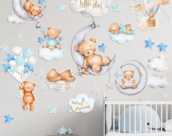 Vinilos Y Pegatinas Infantiles Osos Panda En Columpio