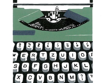 Hermes Baby Typewriter, White Japan Typewriter, Ethical Writer