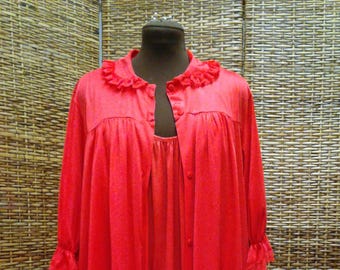 VINTAGE NIGHTGOWN PEIGNOIR Set 1960s
