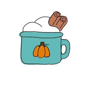 Fall latte cookie cutter
