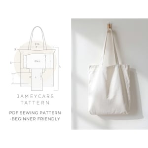 Patron de couture de sac fourre-tout élégant pour votre projet de bricolage