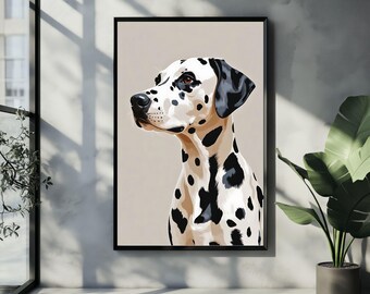 Dalmatian Wall Art | Cute Dog Posters | Quirky Dalmatian Print | Instant Download Decor