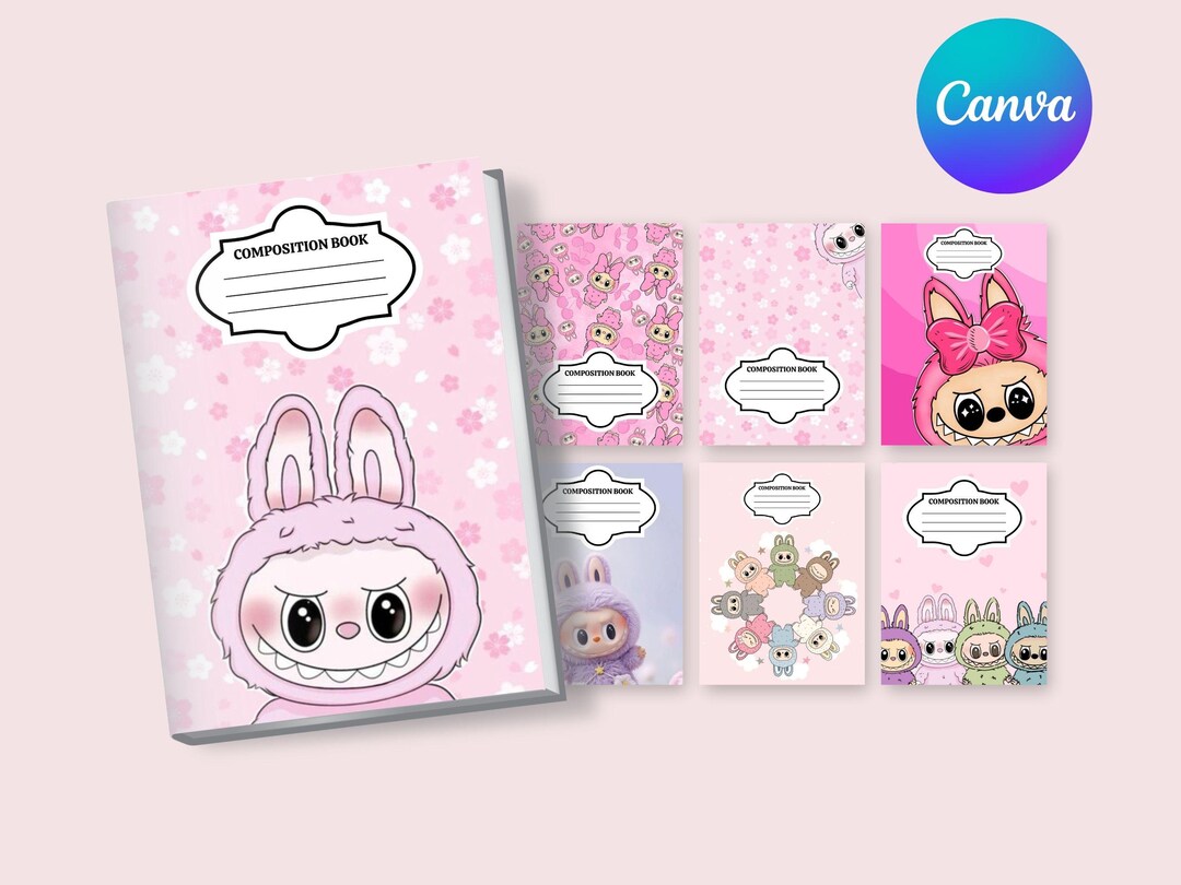 Printable Composition Notebook Cover Set: Creative Designs (digital ...
