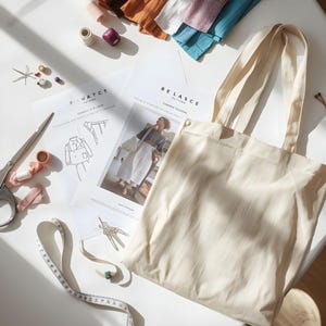 Handmade Tote Bag Sewing Pattern - Step-by-Step Guide for DIY Tote Creation