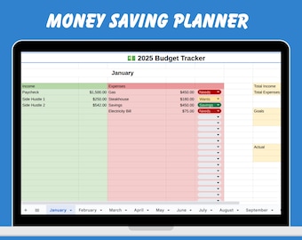 Money Saving Planner | Savings Tracker Printable | Sinking Funds Tracker | Budget Binder | Financial Planner PDF | Cash Envelopes