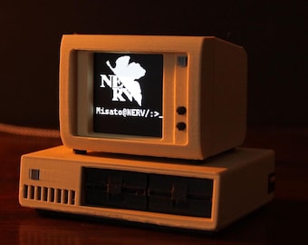 MiniAT IBM 5150 - Lecteur d'animation de paillasse OLED, ordinateur rétro personnalisable