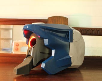 Eva Unit 00 Inspired Helmet - LED Rings - Handmade