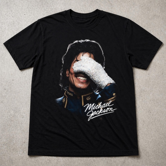 Michael Jackson T Shirt King of Pop Graphic Tee Retro Music Shirt Gift