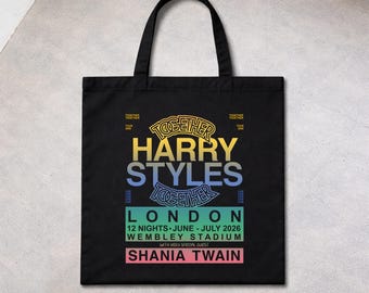 Harry Styles Together Tour London 2026 Canvas Tote Bag