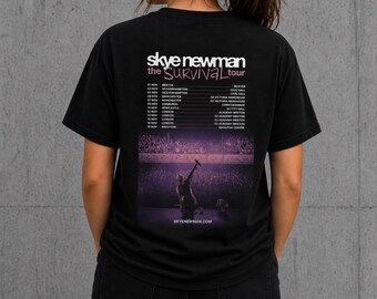 Skye Newman Survival Tour 2026 T Shirt UK Concert Dates Music Tee | Adults & Kids