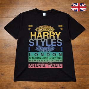 Harry Styles Together Tour London 2026 Graphic T-Shirt | Wembley Stadium Concert Tee | Adults & Kids. image 2