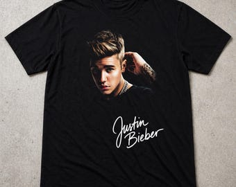 Justin Bieber T Shirt Pop Music Graphic Tee Aesthetic Shirt Adults Kids Gift