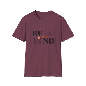 Be a Kind Human Unisex Softstyle T-Shirt for Men&#39;s Mental Health, Positive Message Tee, Men&#39;s Mental Health Awareness Shirt, Inspirational