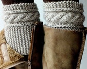 Boot Cuffs,Hand Knit Boot Toppers, Leg Warmers Cashmere-Kidmohair Blend Yarn Choose Your Color And Size