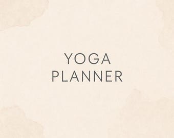 Yoga Planner Bundle | Meditation and Affirmations Journal | Weekly and Monthly Class Schedule | Printable PDF
