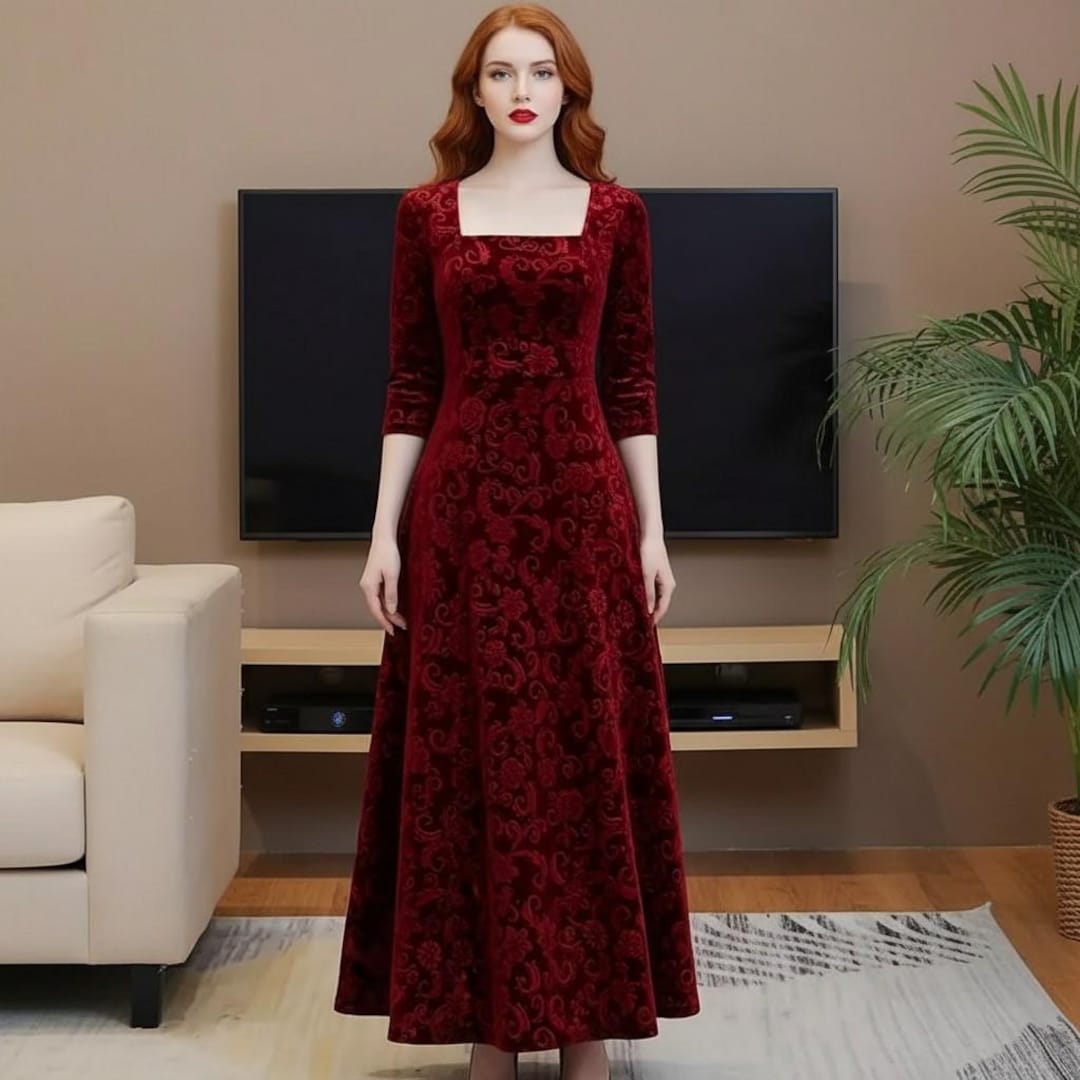 mother of the groom dresses emerald green Dark Dress V-Neck Appliques A-Line Half Sleeves Size:12/XL 33 17 Pink and Red