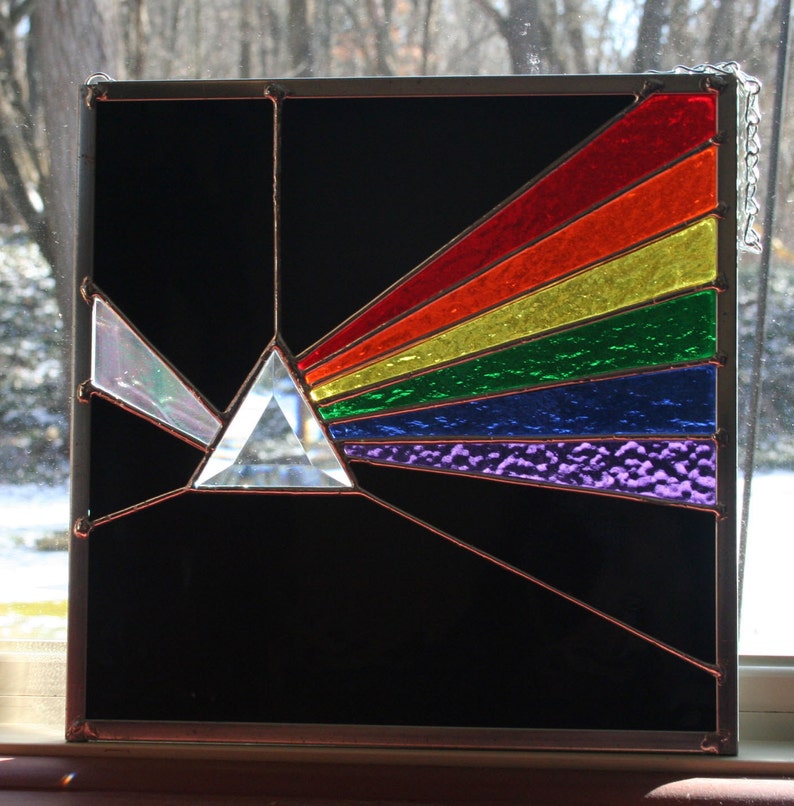Pink Floyd Dark Side of the Moon Stained Glass | Etsy