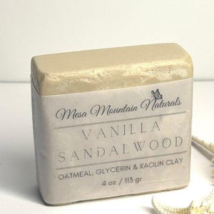 Vanilla & Sandalwood Goat&#39;s Milk Soap / Artisan Soap / Handmade Soap / Soap / Glycerin Soap / Goat&#39;s Milk Soap
