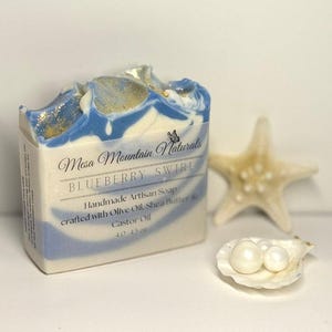 Blaubeerseife / Artisan Seife / Handgemachte Seife / Olivenölseife / Kaltprozessseife