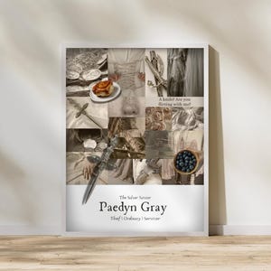 Paedyn Gray Quote & Aesthetic Poster | Powerless Series | The Silver Savior | Booktok Poster | Powerless Wall Art