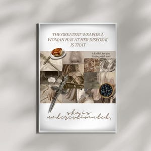 Paedyn Gray Quote Poster | The Silver Savior | Powerless Trilogy | Booktok Poster | Wall Art
