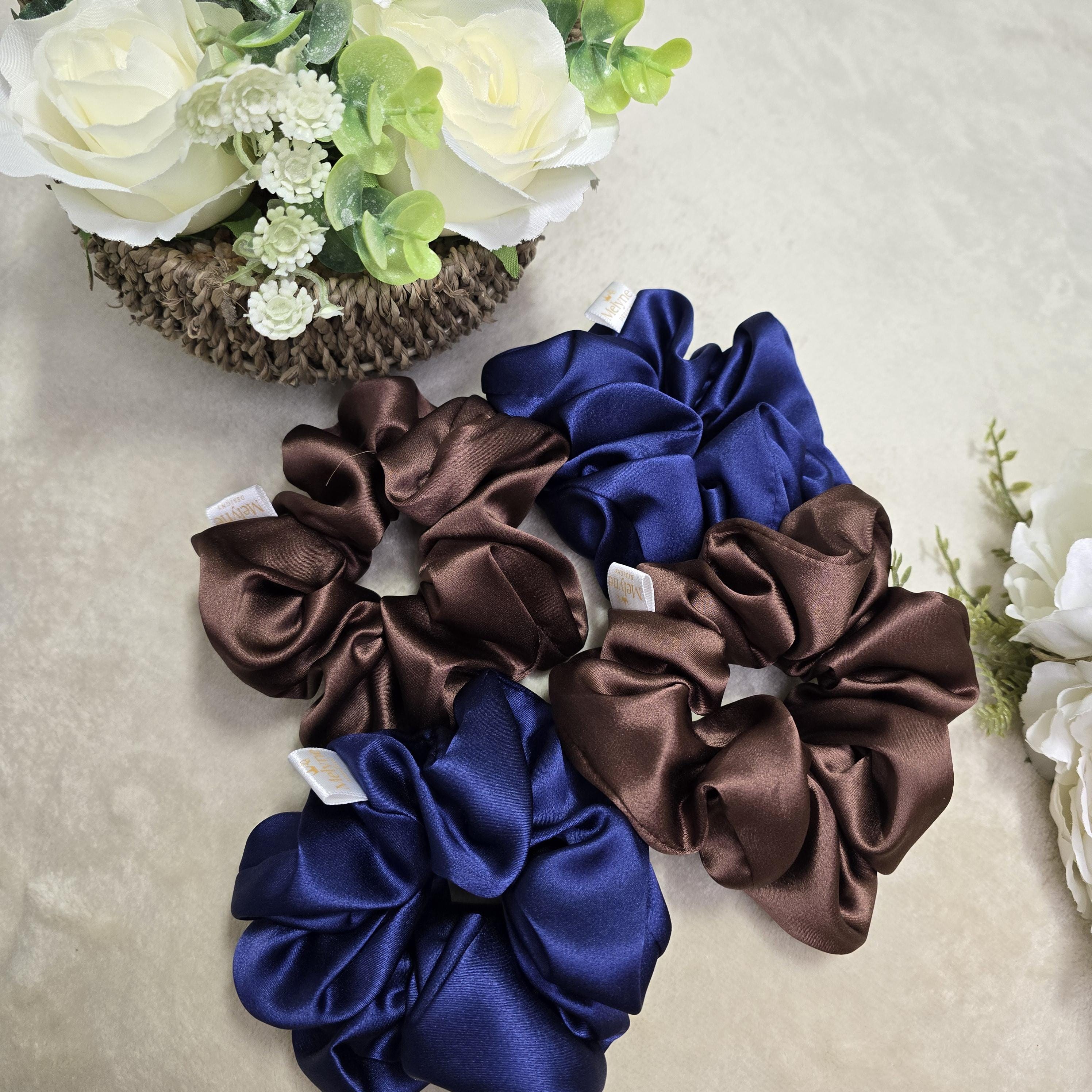 Mulberry Silk Scrunchies