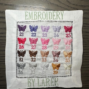 Embroidered Initial Silk Pillowcase image 5
