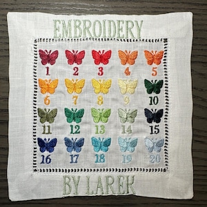 Embroidered Initial Silk Pillowcase image 4