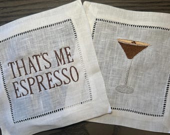 Espresso Martini Cocktail Napkins