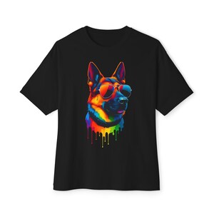 Bold & Colorful German Shepherd Graphic T-Shirt – Unisex Comfort Fit
