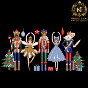 Christmas King Ballet Mouse Nutcracker Embroidery File, Merry Christmas Embroidery Design, Merry And Bright Shirt Idea, Winter Gift
