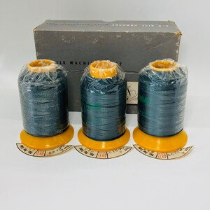 A.H. Rice Company, Specially Waxed Saddle Stitching Silk - Three Sealed Tubes of Rice's Silk Thread - 935 Yards per Tube