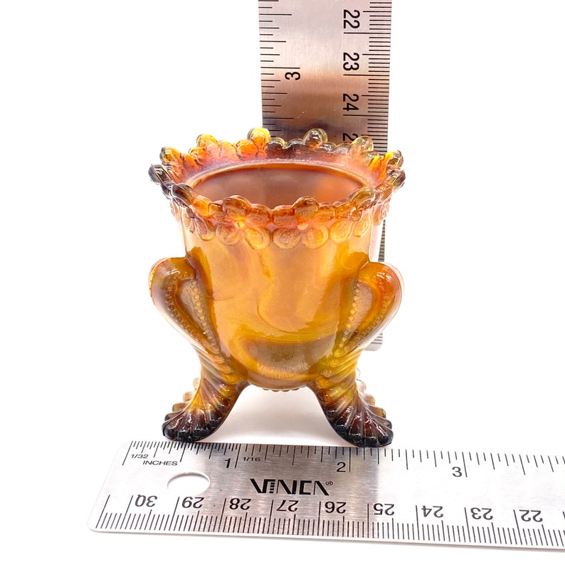 Vintage Boyd Glass Me Not Toothpick Holder / Etsy