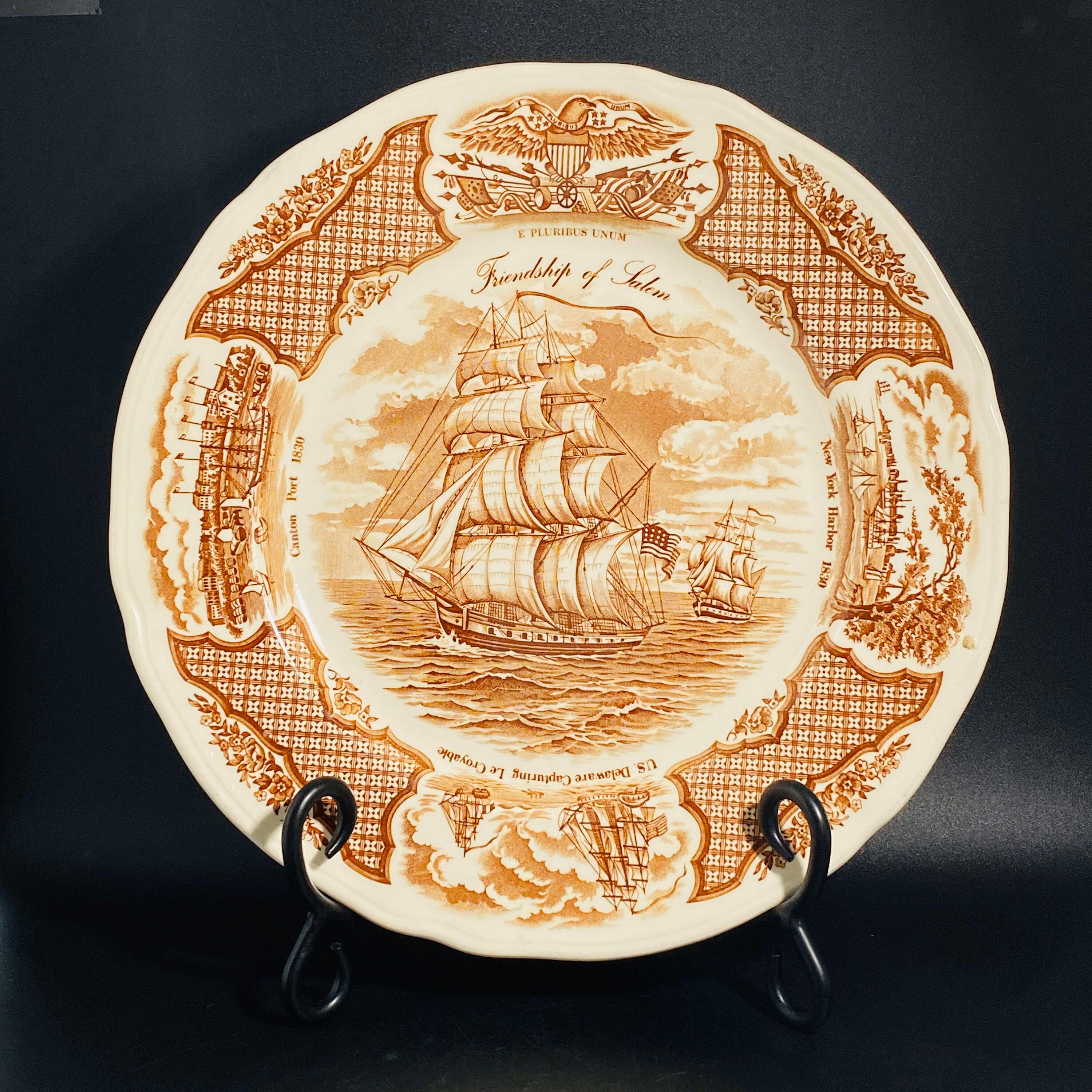 Vintage - Alfred Meakin FAIR WINDS - BROWN - the Friendship of