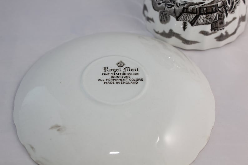 Mid Century Tea Cup and Saucer Royal Mail Made in England by Staffordshire Ironstone Ready to Ship
