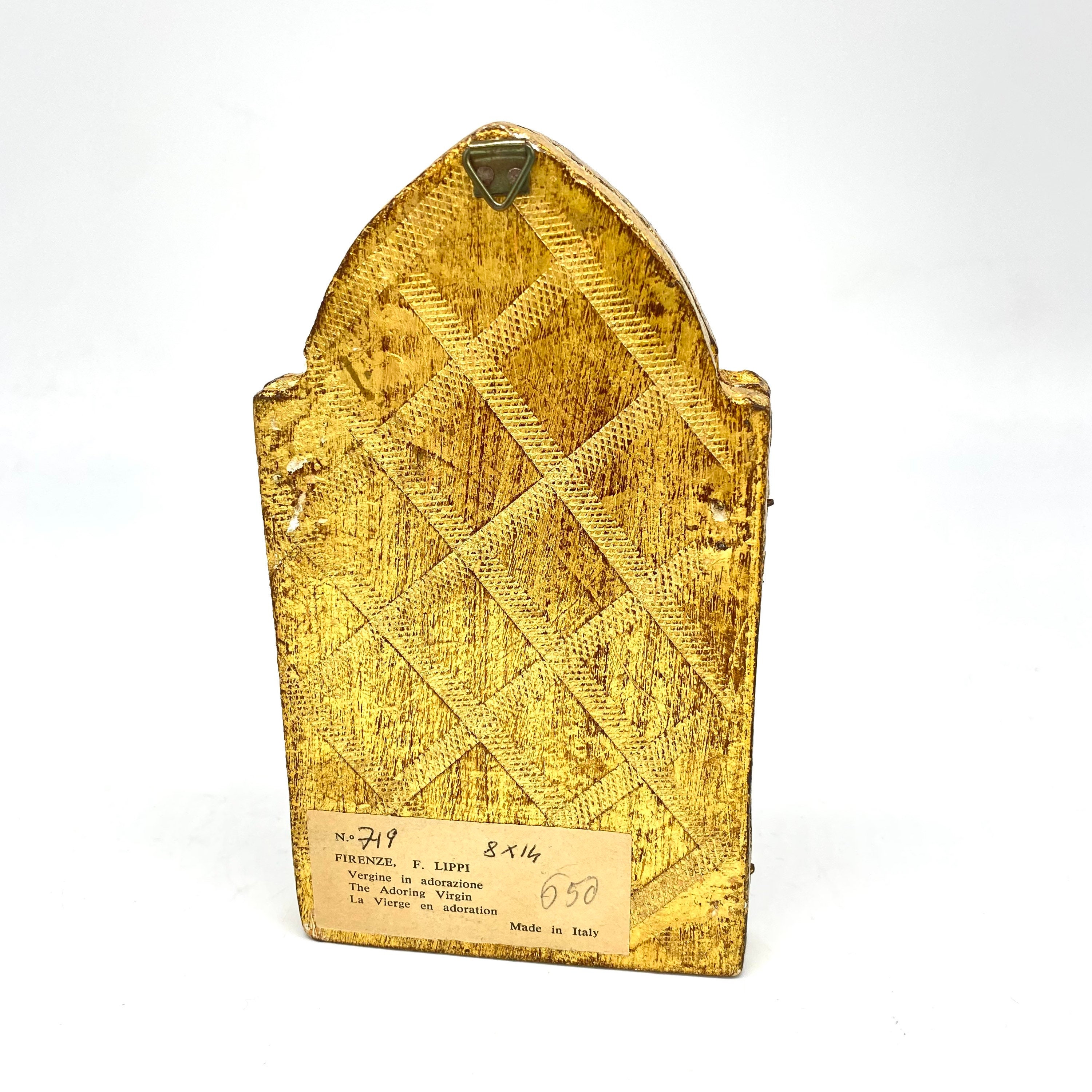 Vintage - Firenze - F. Lippi Madonna Italian Florentine Gilt Tole ...