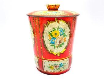 Vintage - English Tea Tin - 1930s - Tea Caddy