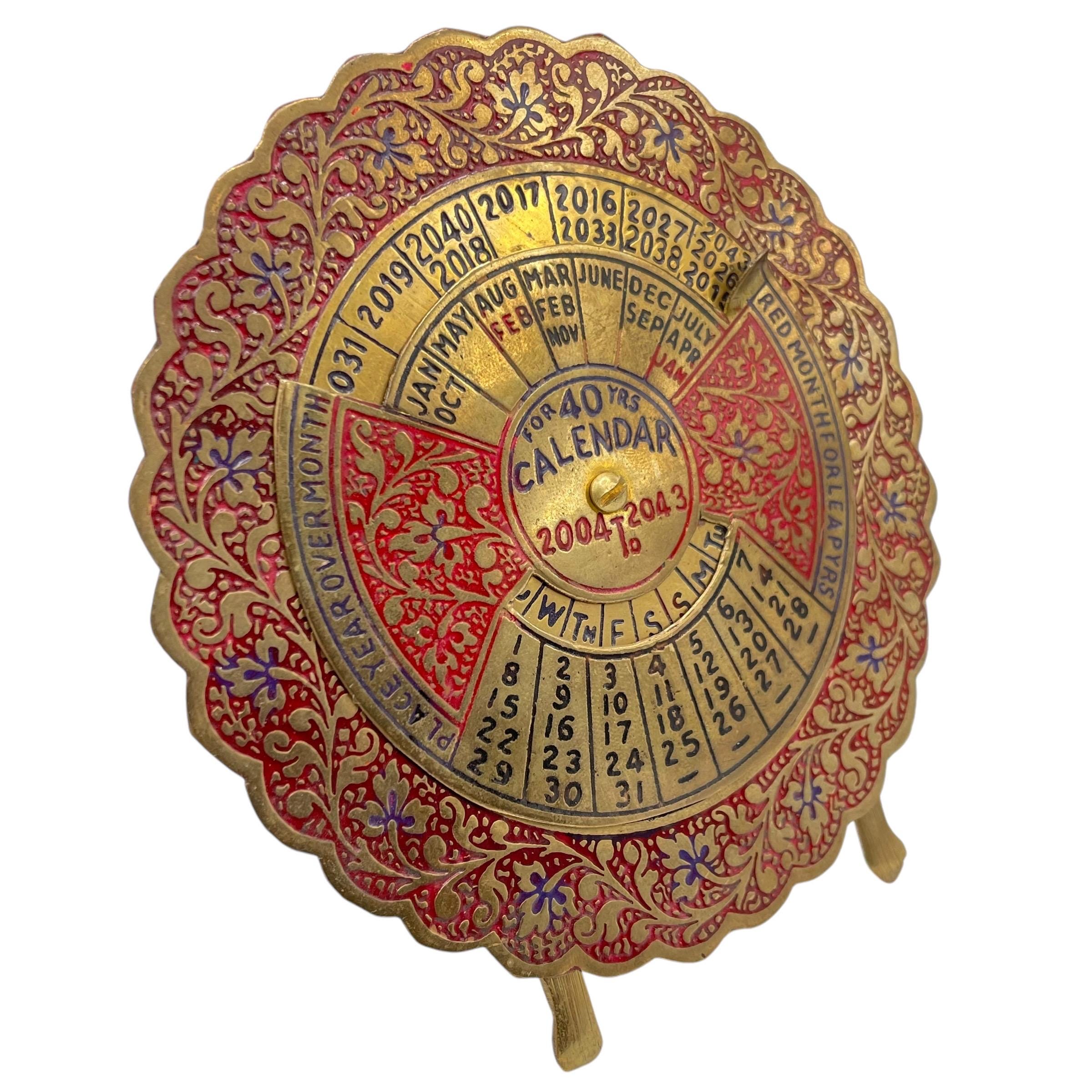 L'Arc〜en〜Ciel2000年history calendar Vintage - Brass - Perpetual / Manual Dial Calendar - 40