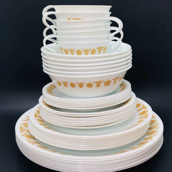 Vintage Corelle Pyrex butterfly Gold Dinnerware Sold per Piece Etsy