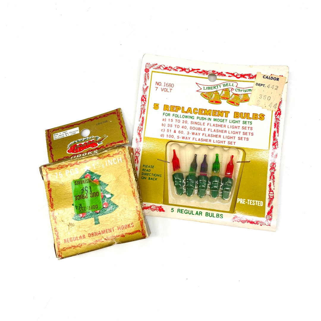 Vintage Christmas Tree Bulbs Liberty Bell Hicksville New York and