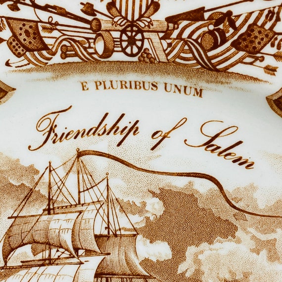 Vintage - Alfred Meakin FAIR WINDS - BROWN - the Friendship of