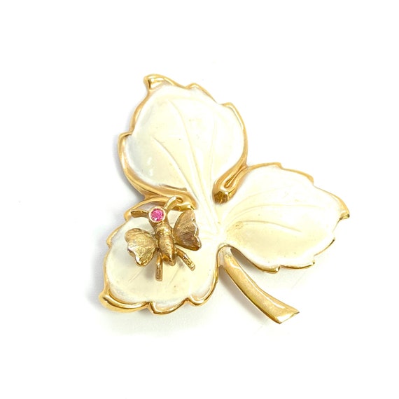 Vintage -Beau Jewels - Spider on a leaf exquisite… - image 1