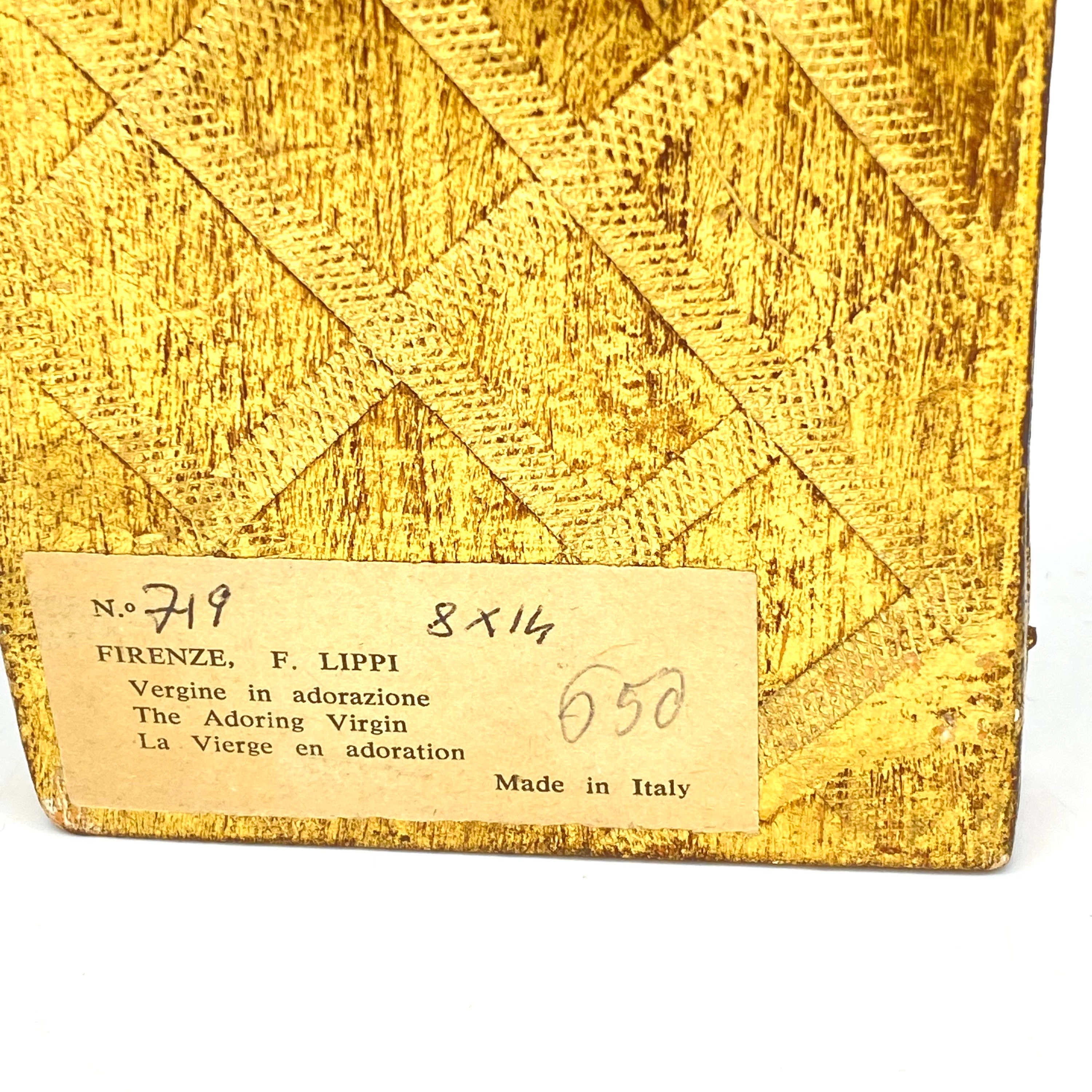 Vintage - Firenze - F. Lippi Madonna Italian Florentine Gilt Tole ...