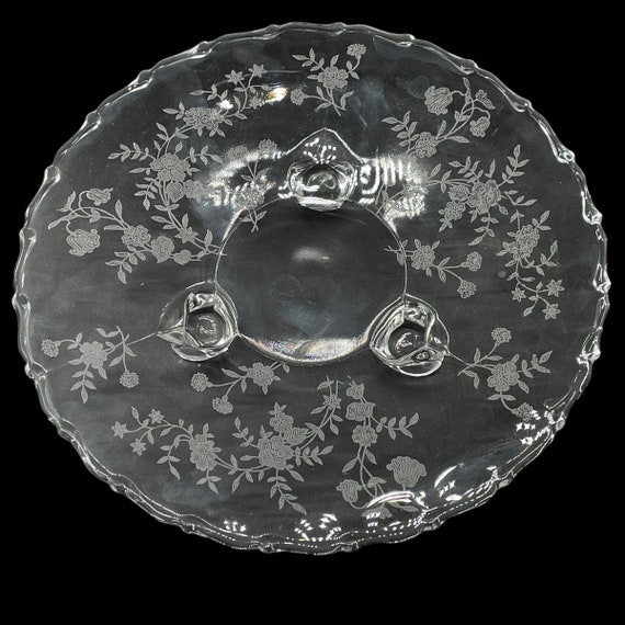 Vintage - 1930's - Clear Depression Glass by Fostoria - Three Toed